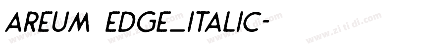 Areum Edge_Italic字体转换 Areum Edge_Italic字体转换